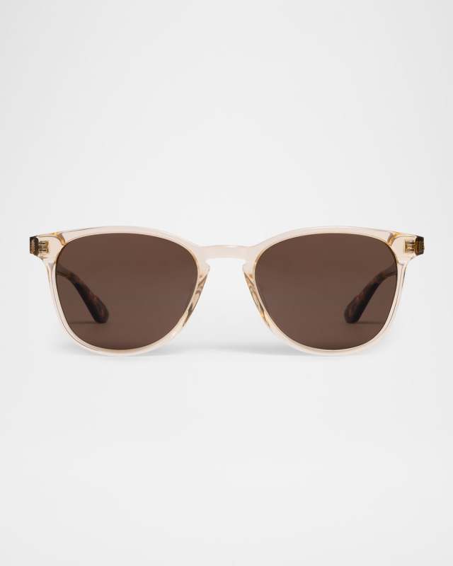 Olivier Acetate Round Sunglasses